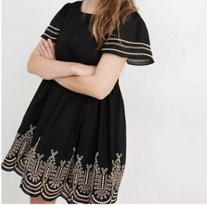 Madewell Embroidered Mini Dress